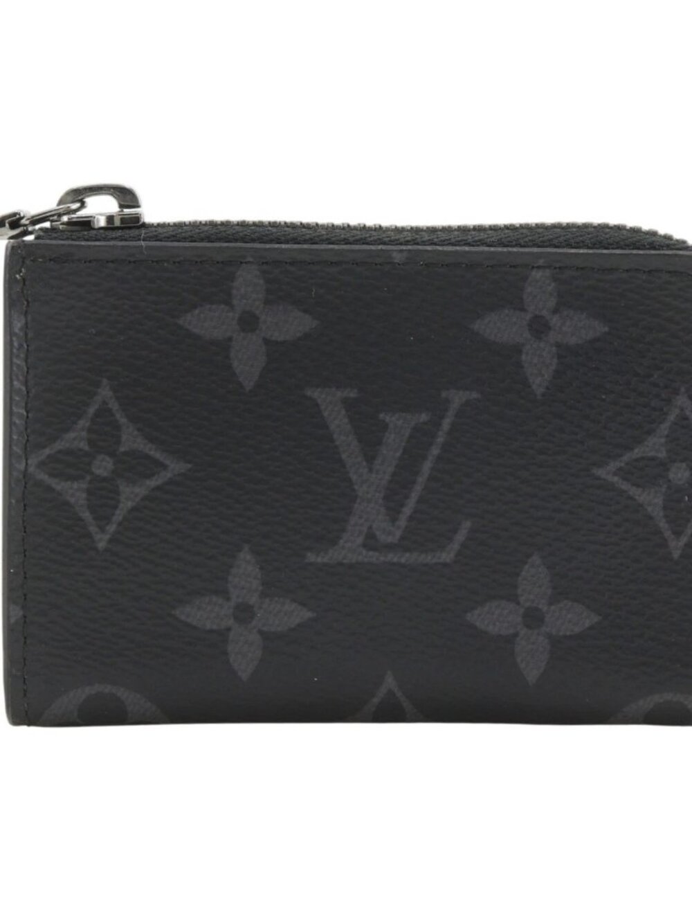 LOUIS VUITTON Portemonejour Coin Purse M63536 Monogram Eclipse black PVC mens - Picture 1 of 16